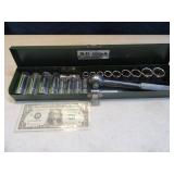 20pc USA SK TOOLS 3/8" Socket Set w/ Case
