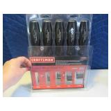 CRAFTSMAN 5pc Wood Hand Chisel Tool SET like new