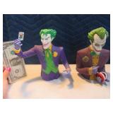 Lot (2) 8" THE JOKER Poly Banks