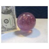 Beautiful 3" Stone Amethyst Purple Sphere Ball