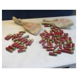 Lot (2) Vintage Canvas LeadShot Bags + 12ga Shells