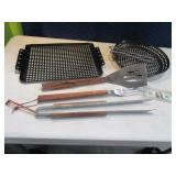 Lot BBQ Utensils & (2) Cook~Grill Pans