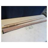 Vintage JOHNSON 2pc CorkBase Fly Fishing Rod