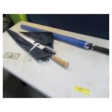 Lot (2) Fullsize Golfing Type Umbrellas