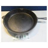 HUGE 15" Cast Iron Skillet w/ Heat Ring Oldie NICE
