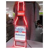 Vtg BUDWEISER Bottle Neon Beer Light NICE $$$