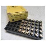 29rounds .25auto Pistol Ammo