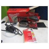 MILWAUKEE 1/4sheet Palm Finish Sander Tool NICE