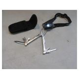 Camping MultiTool Knife & LED Headlight