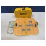 Lot (2) DeWalt 10" Storage poly Boxes