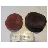 Lot (2) CanvasType FlyFishing Reel Holders Vtg