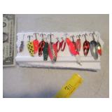 Lot (15) Fishing Spoons~Lures asst