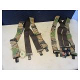 Lot (2) New REALTREE Camo Suspenders Pants