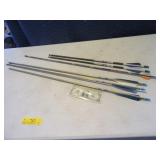 Lot (5) asst Arrows Archery & poly tips