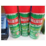 Lot (3) 6oz Cans BALLISTOL Gun Lube Spray