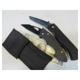 Lot (2) SingleBlade Tactical PocketType Knives