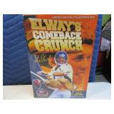 Unopened ELWAY Cereal Box "Comeback Crunch"