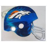 Metal LaserCut BRONCOS 10" Helmet w/ Magnet Logo