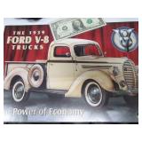 39 FORD V-8 Trucks Metal~Tin 16x12 Mancave Sign