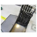 Drill Bit Set in Metal Case