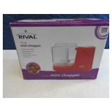 RIVAL red Mini Electric Chopper salsa etc