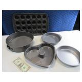 Lot (5) asst Kitchen Muffin~Cake Pans