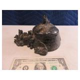 NEAT 8" Carved Igloo~Eskimo Stash Box