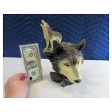 Wolf 10" Resin Decor Statue