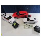 Lot (3) Remote Control Cars AS IS untested