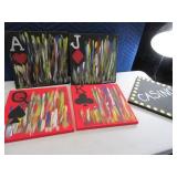 A/K/Q/J 4pc Canvas 12" Wall Art Oil Handpainted