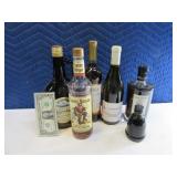 6bottles LIquor Cabinet Contents
