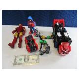 Lot (5) Modern Toys Transformer~Upright
