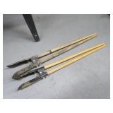 Lot (2) Post Hole Diggers Yard Tools