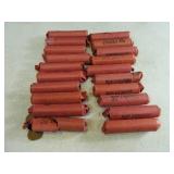 Lot (19) Rolls Vtg Pennies Coins