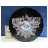 HARLEY Tin~Metal 14" Round ManCave Wall Sign Decor