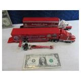 Lot (2) Diecast BUDWEISER Dragster Big Rig Models
