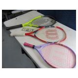 Lot (3) Nice Tennis~Racquetball Racquets