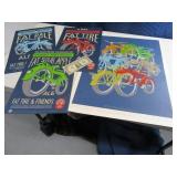 Lot (4) FAT TIRE Beer Advertising LtdEd Posters