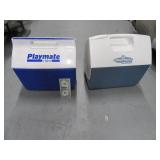 Lot (2) Poly 14" IGLOO Portable Coolers