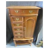 Nice Jewelry Armoire OakLook Storage Upright