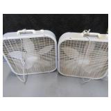 Lot (2) Lasko Box Fans