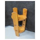 Wood CountryStyle Heart 12" Accent Table