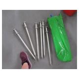 Lot (6) MEGA 24" TieDown Stakes TentHolders