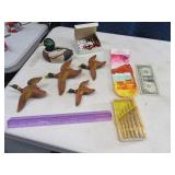 DresserDrawer LOT Ducks~Sock~Dice~Screwdriver