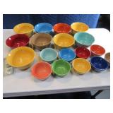 18pcs MainStays Colored Bowls Kitchenware