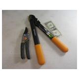 Lot (2) FISKARS hand Tree Branch Pruners Cutters