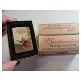ZIPPO "Budweiser Millienium" Unrifed Lighter + Box