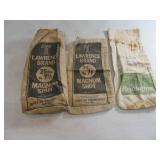 Lot (3) Vintage Canvas Shot Bags