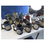 17pc NICE Colo Ren Festival Stoneware Mug Collectn