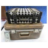 Vtg Luggage PIece & Modern Cute Box Decor